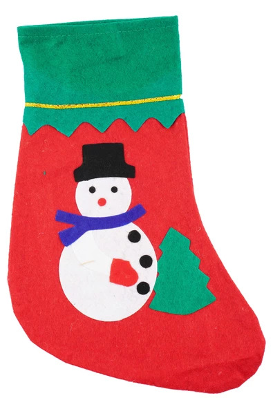 Yılbaşı Kardan Adam Dekor Çorap - Resim 2