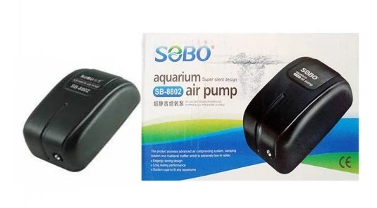 Sobo SB-8802 Tek Çıkışlı Akvaryum Hava Motoru 3 L/Dak. 2,5 W