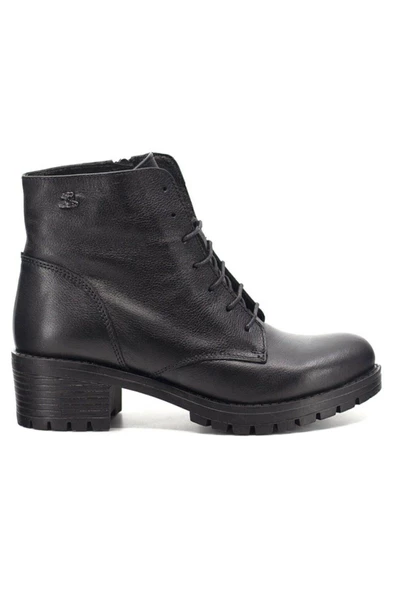 VENÜS 3312K FERMUARLI TOPUKLU DERİ KADIN BOT - Resim 2