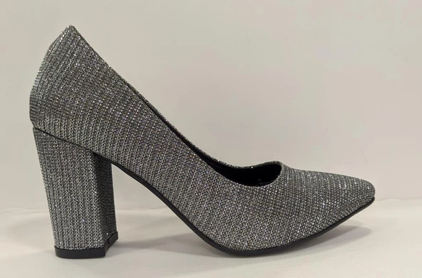 BEETY 25.6201 SİMLİ KALIN TOPUK  STİLETTO KLASİK  AYAKKABI - 8