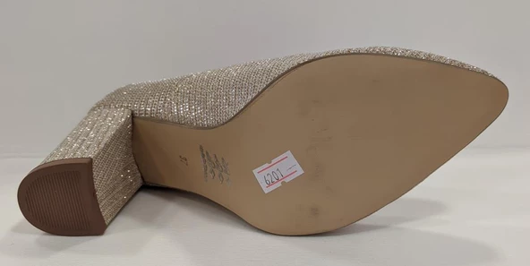 BEETY 25.6201 SİMLİ KALIN TOPUK  STİLETTO KLASİK  AYAKKABI - 3