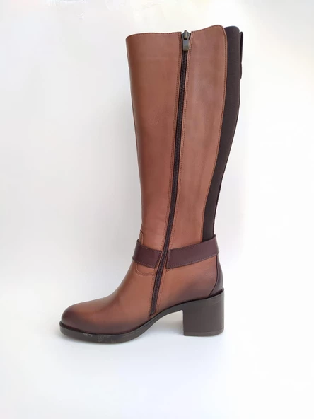 VENÜS 1950912K TOPUKLU  DERİ KADIN BİNİCİ ÇİZME - 4