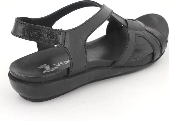 VENÜS 206Y KADIN DÜZ TABAN DERİ ORTOPEDİK SANDALET - 7