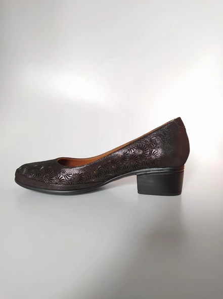 MESSİMOD H20Y4012 DERİ ORTOPEDİK ABİYE KADIN AYAKKABI - 4