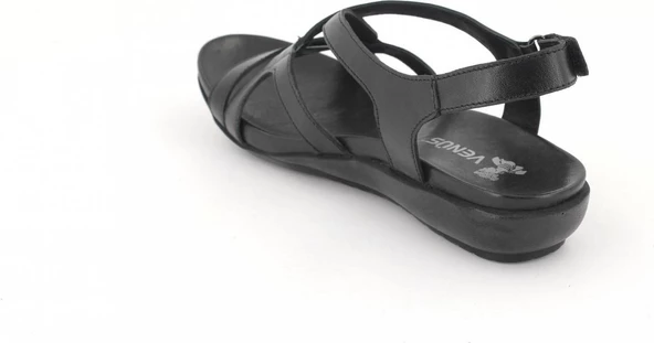 VENÜS 206Y KADIN DÜZ TABAN DERİ ORTOPEDİK SANDALET - 9