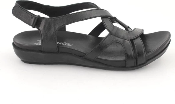 VENÜS 206Y KADIN DÜZ TABAN DERİ ORTOPEDİK SANDALET - 4