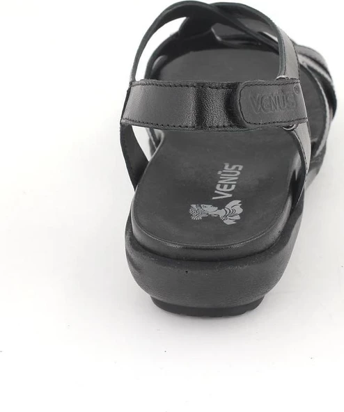 VENÜS 206Y KADIN DÜZ TABAN DERİ ORTOPEDİK SANDALET - 8