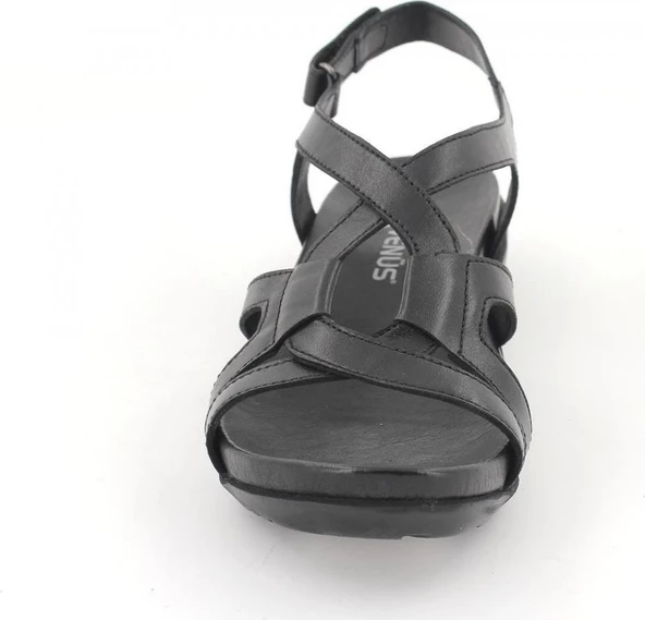 VENÜS 206Y KADIN DÜZ TABAN DERİ ORTOPEDİK SANDALET - 5