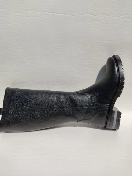 VENÜS 3322K HAKİKİ DERİ AZ TOPUKLU BİNİCİ KADIN ÇİZME - Resim 2