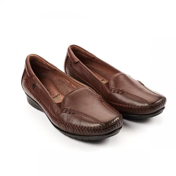 FORELLİ MARLA 51306 ESNEK ORTOPEDİK DERİ KADIN AYAKKABI - Resim 7