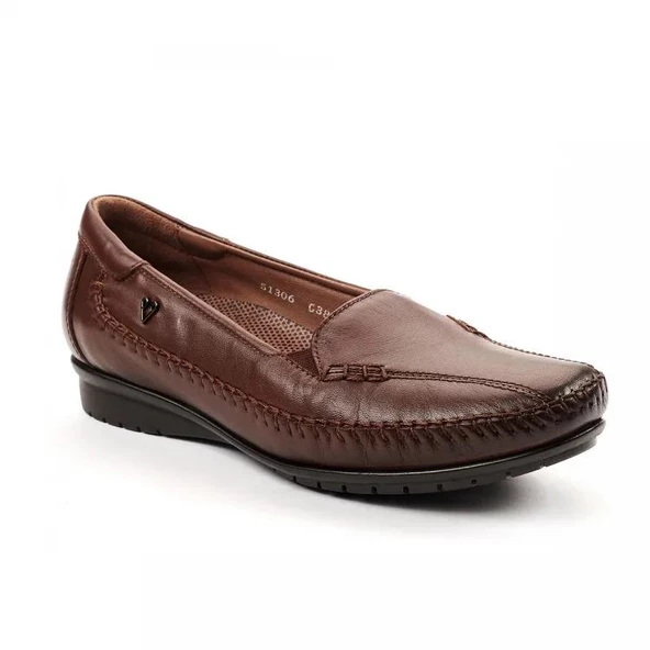 FORELLİ MARLA 51306 ESNEK ORTOPEDİK DERİ KADIN AYAKKABI - Resim 3