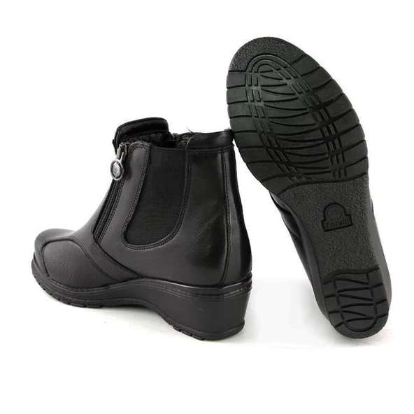 FORELLİ 25652 DUDE KEMİK ÇIKINTISI ORTOPEDİK DERİ KADIN BOT - Resim 2