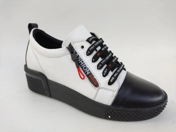 VENÜS 2065751K GÜNLÜK DERİ TARZ GENÇ KADIN  AYAKKABI - Resim 2