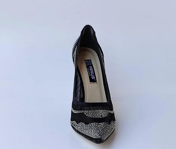 VENÜS 2172248Y SİNDİRELLA TAŞLI ABİYE KADIN STİLETTO - Resim 3