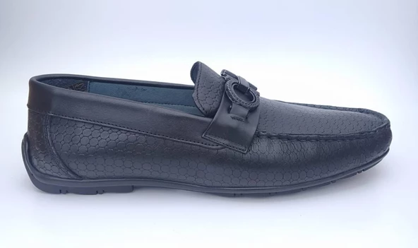 MARCOMEN 13157 İNCE TABAN TOKALI LOAFER DERİ ERKEK AYAKKABI - 1