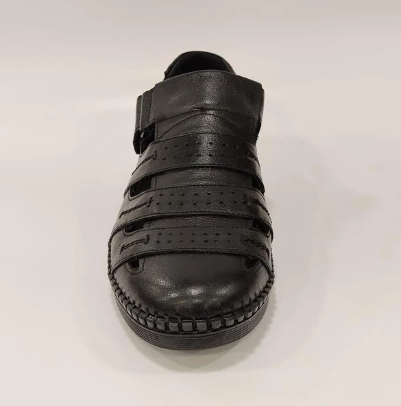 PEPİTA 4728 CIRTLI  DELİKLİ YAZLIK DERİ ERKEK AYAKKABI - Resim 4