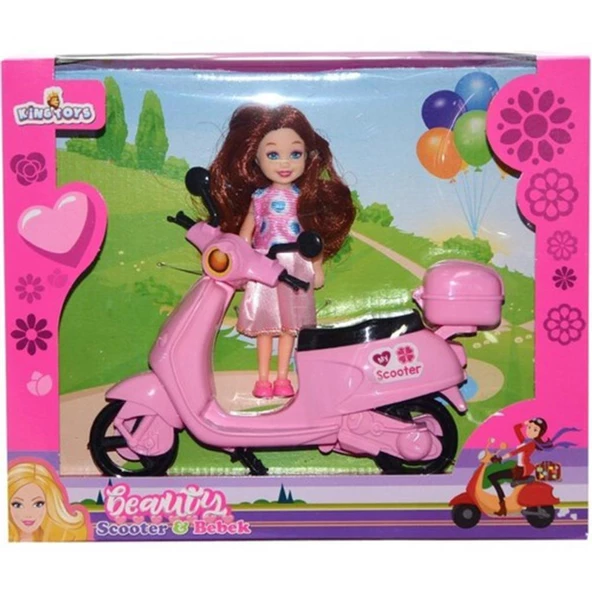 King Toys Scooterlı Oyuncak Bebek KM-5757 - 4