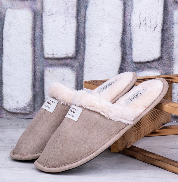 Ghattix Ucg Tüylü Üşütmez Pofuduk Panduf Ev Terlik - 4