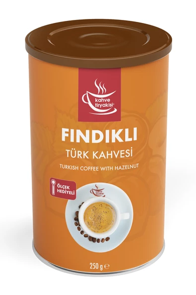 Kahve Tiryakisi Fındıklı Türk Kahvesi 250 gr Teneke
