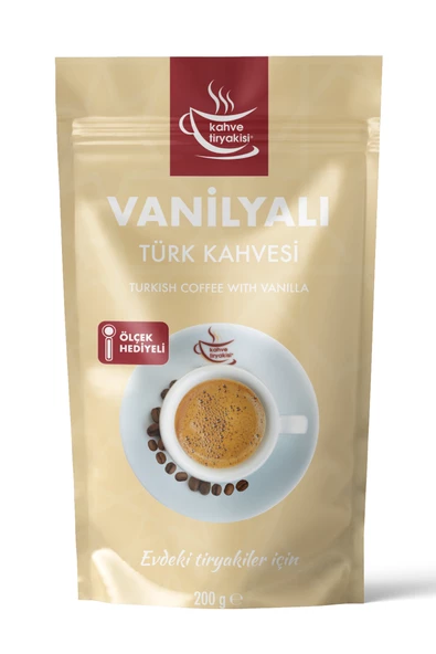 Kahve Tiryakisi Vanilyalı Türk Kahvesi 200 gr Paket