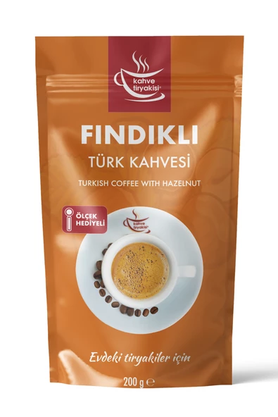 Kahve Tiryakisi Fındıklı Türk Kahvesi 200 gr Paket