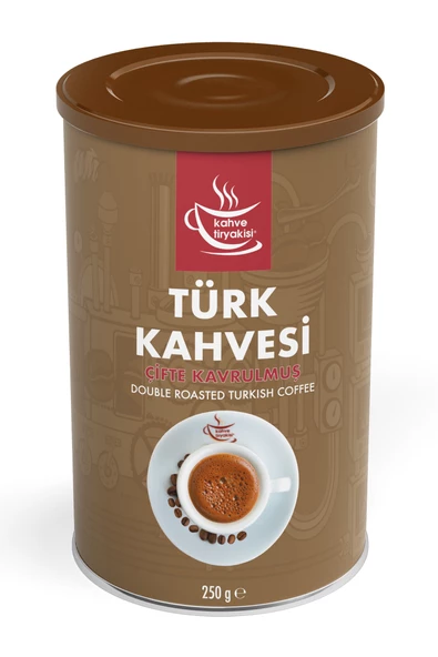 Kahve Tiryakisi Çifte Kavrulmuş Türk Kahvesi 250 gr Teneke