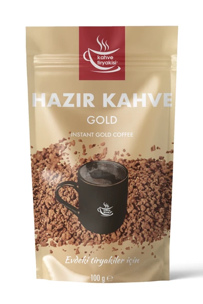 Kahve Tiryakisi Hazır Kahve Gold 100 gr Paket