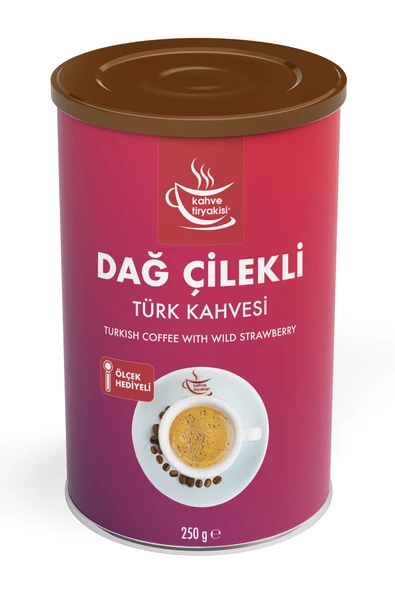 Kahve Tiryakisi Dağ Çilekli Türk Kahvesi 250 gr Teneke