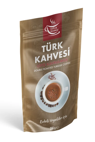 Kahve Tiryakisi Çifte Kavrulmuş Türk Kahvesi 200 gr Paket - 2