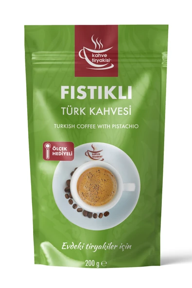 Kahve Tiryakisi Fıstıklı Türk Kahvesi 200 gr Paket