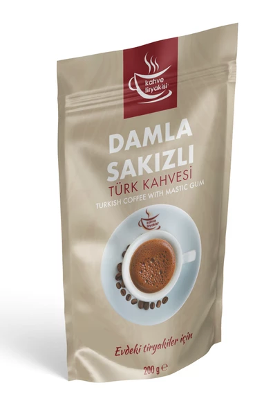 Kahve Tiryakisi Damla Sakızlı Türk Kahvesi 200 gr Paket - 2