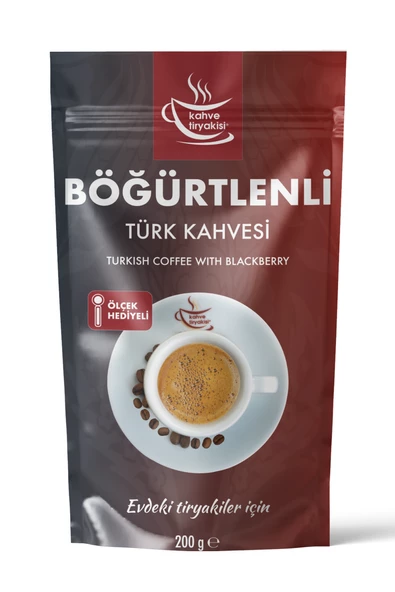 Kahve Tiryakisi Böğürtlenli Türk Kahvesi 200 gr Paket