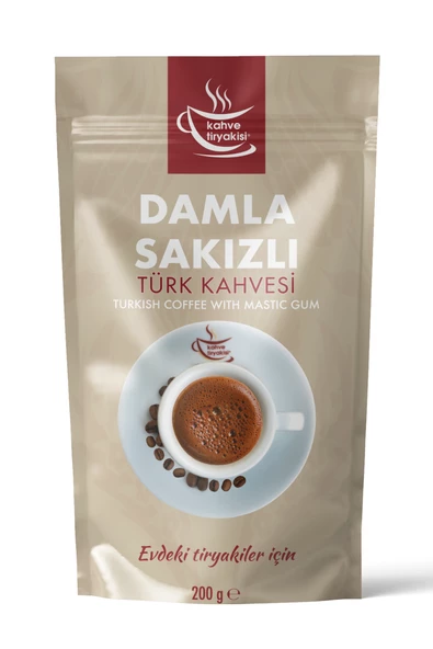 Kahve Tiryakisi Damla Sakızlı Türk Kahvesi 200 gr Paket