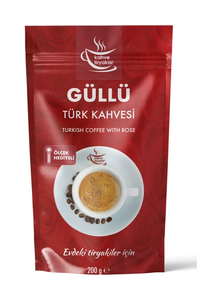 Kahve Tiryakisi Güllü Türk Kahvesi 200 gr Paket