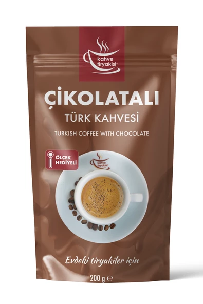 Kahve Tiryakisi Çikolatalı Türk Kahvesi 200 gr Paket