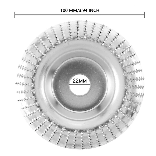 Anself Ahşap Taşlama Törpüleme Oyma Eğe Diski Ahşap Kesici 100 mm - 4