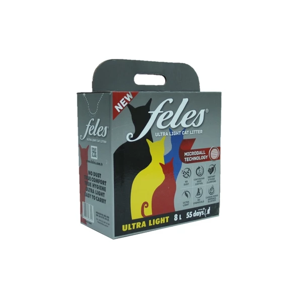 FELES ULTRA LİGHT KEDİ KUMU 8 LT - 2