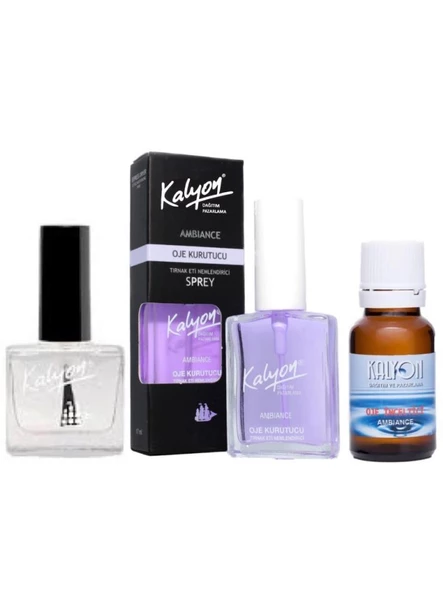 Kalyon Oje 200 + Oje Kurutucu Sprey 17 Ml + Oje Çözücü