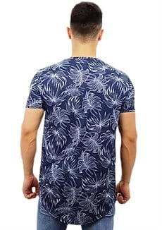 Lacivert Desenli T-Shirt - 3