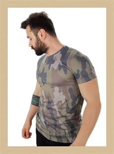 Erkek Askeri Kamuflaj T-Shirt - 3