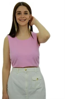Kolsuz Açık Pembe Atlet - 2
