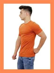 Turuncu Basic Tişört - Resim 2