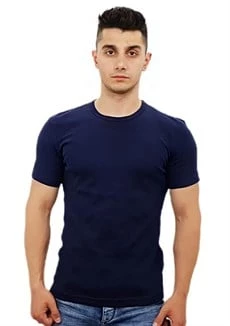 Lacivert Basic T-Shirt