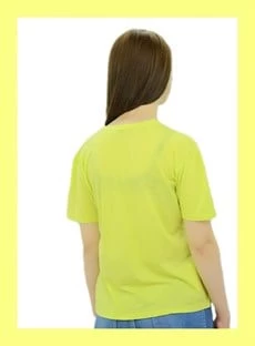 Basic Neon Yeşil T-Shirt - Resim 4