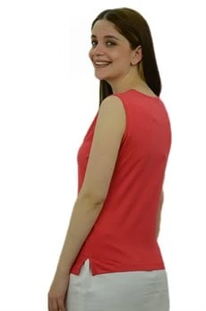 Nar Çiçeği Sıfır Kol Bayan Atlet - 4