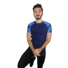 Omuz Desenli Boyu Uzun T-shirt