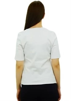 Aksesuar Baskılı Beyaz T-Shirt - 3