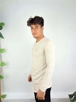 Oval Kesim Erkek Sweatshirt - Resim 5