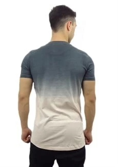 Çift Renkli T-Shirt Gri 10128 - Resim 3