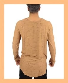 Camel Siyah Geçişli Erkek T-shirt - 2